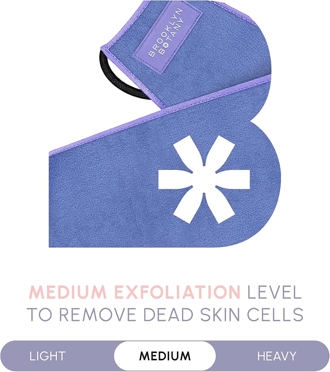 Brooklyn Botany Exfoliating Back Scrubber for Shower and Bath with Handles – Heavy Duty Exfoliating Body Scrubber for Massage and Dead Skin Remover for Body – 32.5” x 5”