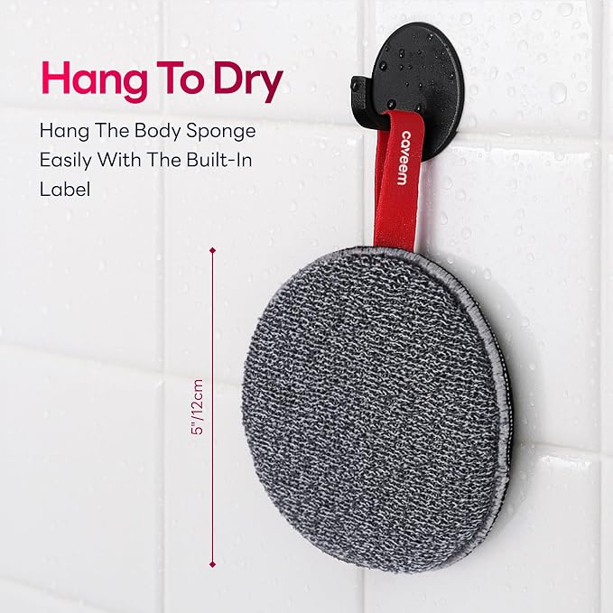 Exfoliating Body Scrubber, Bath and Body Scrub Buffer, Body Exfoliator for Remove Dead Skin, Gentle and Rough Lightweight Sponge for Shower (2 Pack)