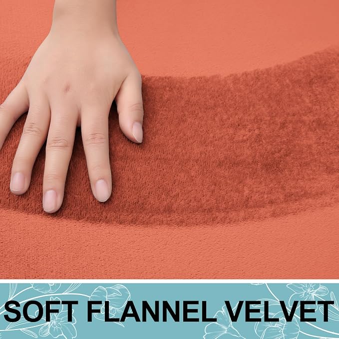 Smiry Memory Foam Bath Mat 47x17, Extra Soft and Absorbent Bathroom Rugs | Coral, Quick Dry Machine Washable Non-Slip Bath Mat for Bathroom Floor, Shower and Tub