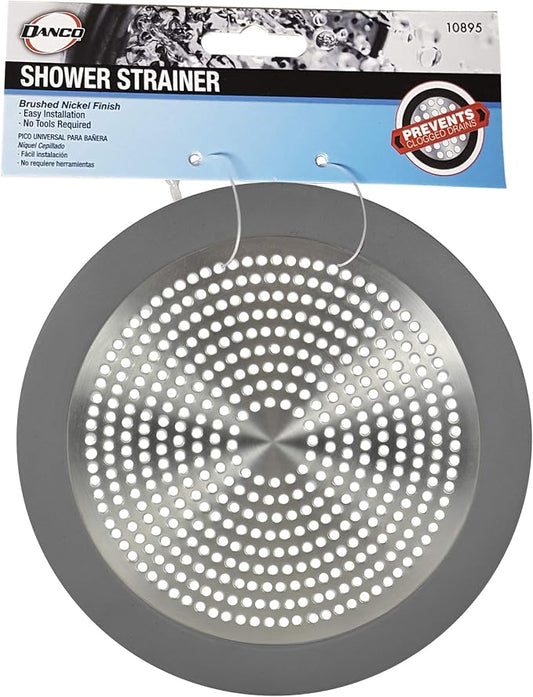 Danco 11040P Bathroom Sink Hair Catcher, Bathtub Drain Protector, Sink and Tub Strainer, 2-Pack