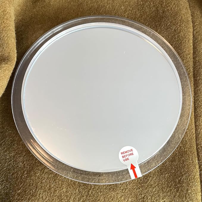 Fogless Shower Mirror for Shaving and Makeup with 3 Removable Powerful Suction Cups, Shatterproof Anti Fog Mirror for Shower and Bathroom, Glassless Safety Kids Mirror