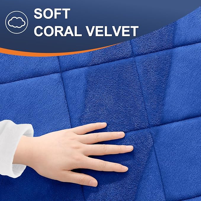OLANLY Memory Foam Bath Mat 47x32, Ultra Soft and Absorbent Bathroom Rugs | Royal Blue, Quick Dry, Machine Washable Shower Bath Rugs, Comfortable Bath Carpet for Bathroom Floor, Tub and Shower