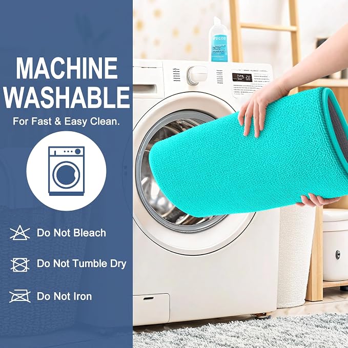 OLANLY Thick Memory Foam Bathroom Rugs 30x20, Soft Absorbent Bath Mat, Teal | Quick Dry Bath Rugs, Non-Slip Carpet, Machine Washable Mats for Bathroom Floor, Tub and Shower, Home Decor Accessories