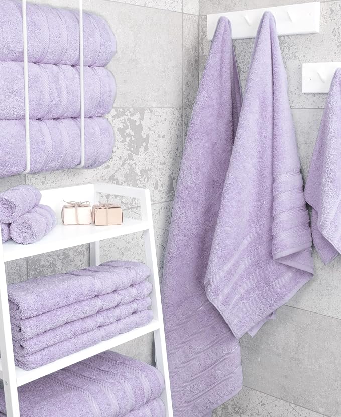 American Soft Linen 100% Cotton Luxury Turkish Towels, 4 PC Bath Towel Set | Soft Absorbent Quick Dry OEKO Tex Standard 100 Certificated Durable Machine Washable Premium Hotel Quality