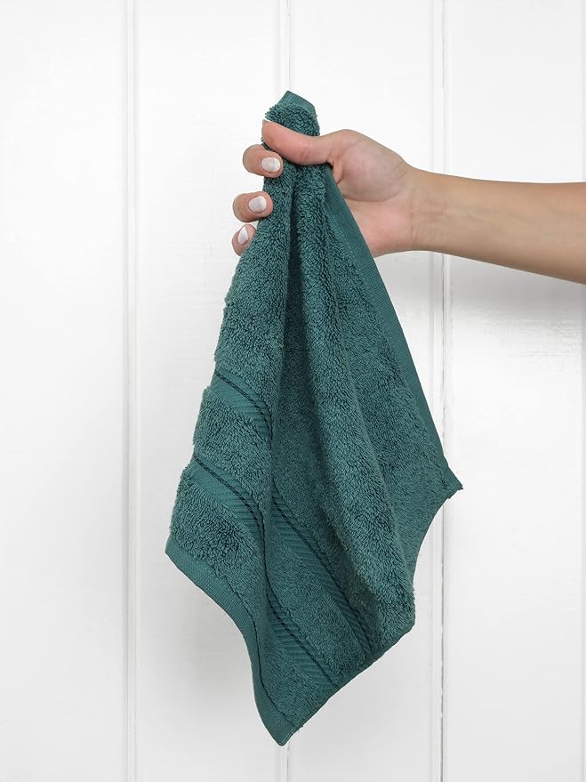 American Soft Linen 100% Cotton Luxury Turkish Towels, 4 PC Washcloth Set | Soft Absorbent Quick Dry OEKO Tex Standard 100 Certificated Durable Machine Washable Premium Hotel Quality