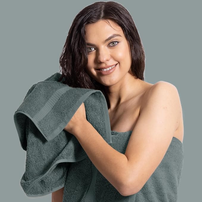 Chakir Turkish Linens | Hotel & Spa Quality 100% Cotton Premium Turkish Towels | Soft & Absorbent (6-Piece Hand Towels) | 100% cotton hand towels, 6-pack 16x30, OEKO-TEX certified, soft absorbent for the bathroom