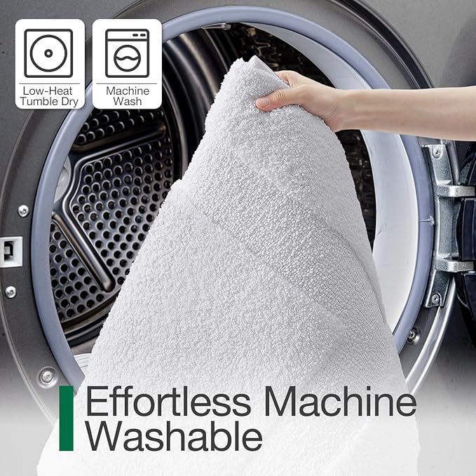 LUMI Ultra Soft Bathroom Rugs Absorbent, Non Slip Bath Mat 24x36, White | Machine Washable with Rubber Backing, Quick Dry, Premium Microfiber Plush Carpet for Bathtub and Shower Floor
