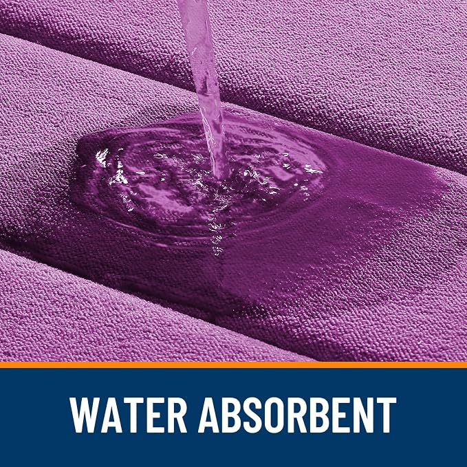 OLANLY Memory Foam Long Bathroom Rugs Runner 47x20, Super Soft Absorbent | Purple, Quick Dry Bath Mat, Machine Washable Shower Floor Rugs, Bathmat Carpet for Bathroom Floor, Tub and Shower