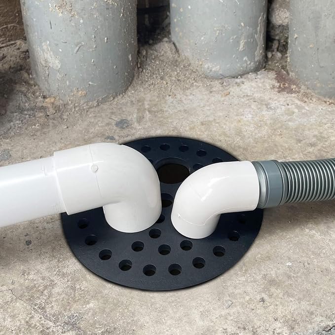 8" Cast Iron Drain Cover with Removable Drain Ports, Garage Drain Cover, Floor Drain, Floor Strainer
