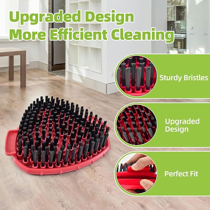 6 Pack Mop Heads Replacements for Ocedar, Replace Head for o Cedar Easywring 1 Tank, Spin Mop Replacement Head, 1 Pack Scrubber Head and 1 Mop Base