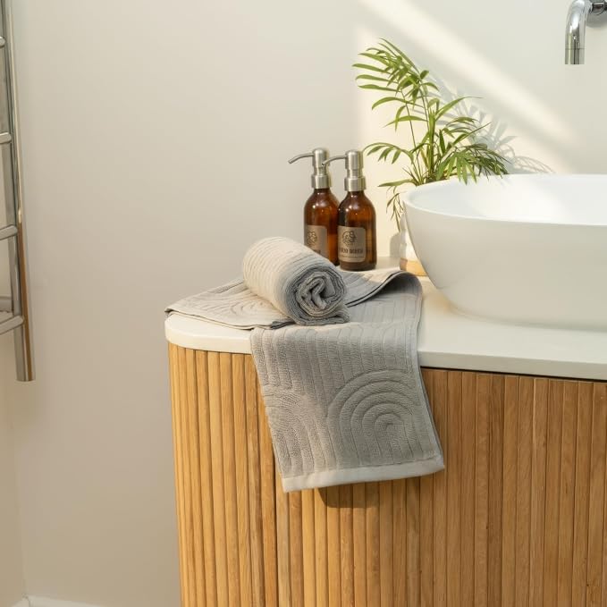 Decorative Hand Towels Set of 2 - Soft Boho Cotton for Bathroom or Kitchen | Absorbent, Lightweight and Quick Drying - Perfect to Elevate Any Bath Decoration at Home