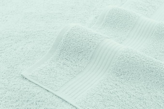 American Veteran Towel, 100% Cotton Turkish Bath Towels for Bathroom 4 Pack, 27x54 Extra Large Premium Soft Drying Bathroom Towels, Mint