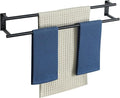 Alise Double Towel Bars for Bathroom,Wall Mount Towel Holder Towel Racks for Bathroom Lavatory,SUS304 Stainless Steel Towel Hanger Towel Rails,Matte Black,32 inch