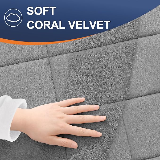 OLANLY Memory Foam Toilet Rugs U-Shaped 24x20, Ultra Soft and Absorbent | Grey, Quick Dry Commode Contour Rugs, Machine Washable, Comfortable Bathroom Contour Bath Mats for Toilet Base