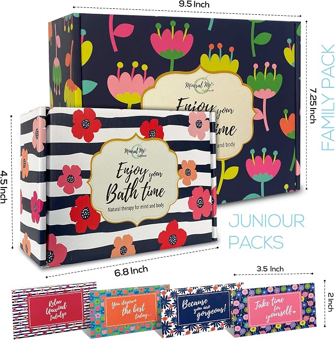 Bath Bombs for Women Gift Set, 24 Natural & Organic Bath Bombs for Girls | BathBombs w/Essential Oils & Moisturizing Shea Butter, Spa Birthday Gift, Selfcare Gifts, Women, Teen Girls, Bridesmaid Gift