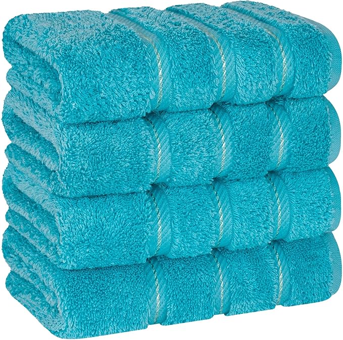 American Soft Linen 100% Cotton Luxury Turkish Towels, 4 PC Hand Towel Set | Soft Absorbent Quick Dry OEKO Tex Standard 100 Certificated Durable Machine Washable Premium Hotel Quality