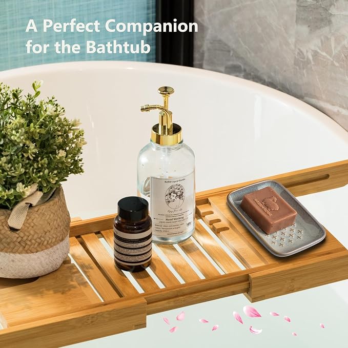 Gomakren Ceramic Soap Dish for Bar Soap 5.5in Cross Soap Saver Tray, Gray | Prevents soggy soap, non-slip bottom, easy to clean, bathroom soap holder, multi-use for sink shower, sponge butter & jewelry