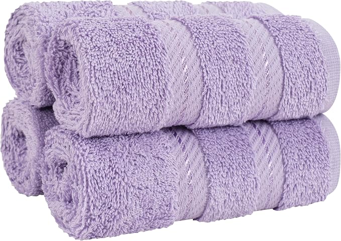 American Soft Linen 100% Cotton Luxury Turkish Towels, 4 PC Washcloth Set | Soft Absorbent Quick Dry OEKO Tex Standard 100 Certificated Durable Machine Washable Premium Hotel Quality