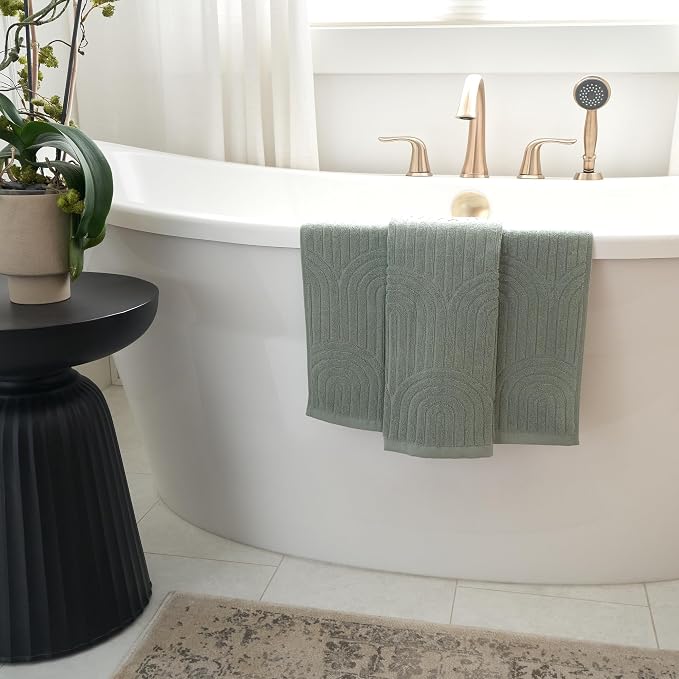 Decorative Hand Towels Set of 2 - Soft Boho Cotton for Bathroom or Kitchen | Absorbent, Lightweight and Quick Drying - Perfect to Elevate Any Bath Decoration at Home