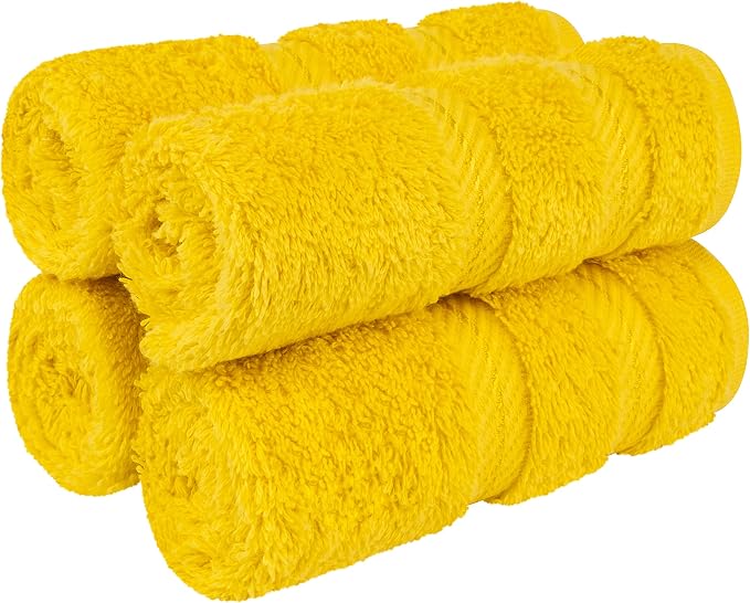 American Soft Linen 100% Cotton Luxury Turkish Towels, 4 PC Washcloth Set | Soft Absorbent Quick Dry OEKO Tex Standard 100 Certificated Durable Machine Washable Premium Hotel Quality