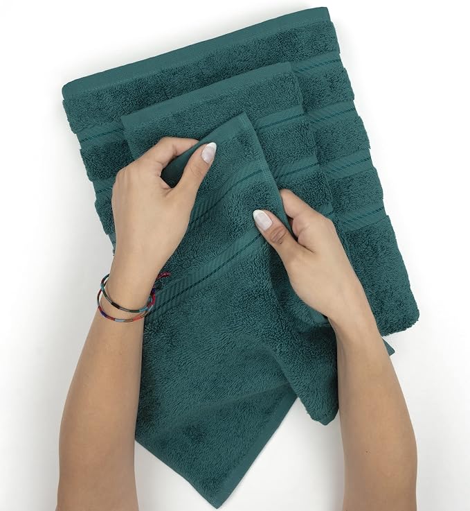 American Soft Linen 100% Cotton Luxury Turkish Towels, 4 PC Bath Towel Set | Soft Absorbent Quick Dry OEKO Tex Standard 100 Certificated Durable Machine Washable Premium Hotel Quality