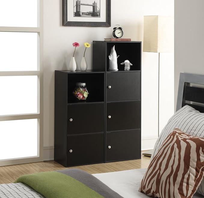 Convenience Concepts 151186 1-Door X-Tra Storage Cabinet, Black