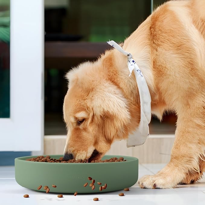 Coomazy Extra Large Slow Feeder Bowl, Silicone Dog Bowl with Suction Cups | Slow Feeder & Non-Slip Design, Boredom and Anxiety Reducer, Suitable for Large Dogs