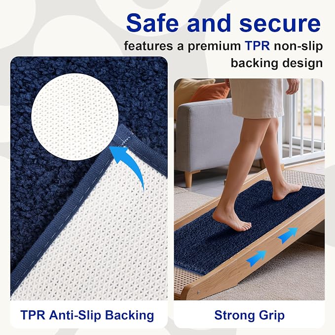 Bathroom Rugs Sets 2 Piece Non Slip Washable Bath Mat Set | Soft Absorbent bathroom mat set Microfiber bathroom floor mat Rubber Backed bath rug set for Floor, Tub and Shower
