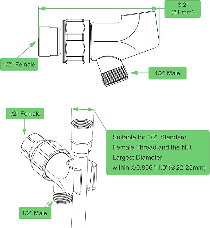 Brass Soild On Wall Mount Handheld Shower Head Holder Bracket, Chrome
