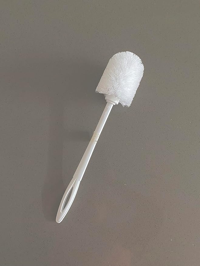 Rubbermaid Commercial Products 15" Toilet Brush, White, Toilet Bowl Brush for Bathroom, Professional/Janitorial Scrub Brush for Toilet