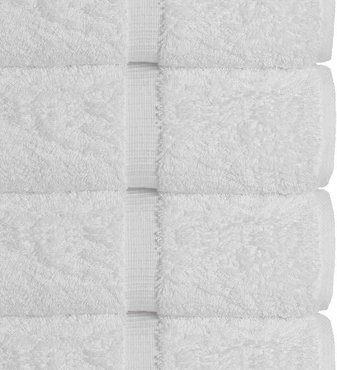 Chakir Turkish Linens Luxury Spa and Hotel Quality Premium Turkish Cotton 6-Piece Towel Set (2 x Bath Towels, 2 x Hand Towels, 2 x Washcloths) | 100% cotton 6-pc set, OEKO-TEX certified: 2 bath 27x54, 2 hand 16x30, 2 washcloths 13x13