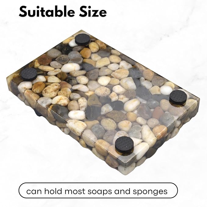 Soap Dish for Bar Soap, Decorative Soap Dish for Shower, Soap Bar Holder for Bathroom Sink, Soap Holder Soap Tray