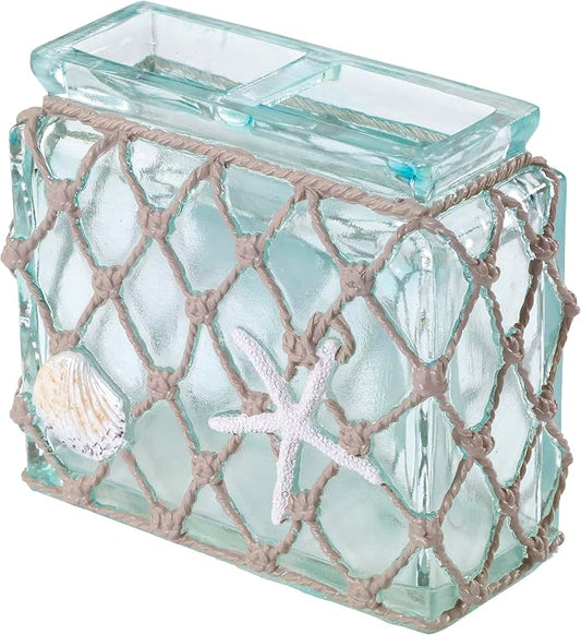 Avanti Linens - Toothbrush Holder, Coastal Home Decor, Seaglass
