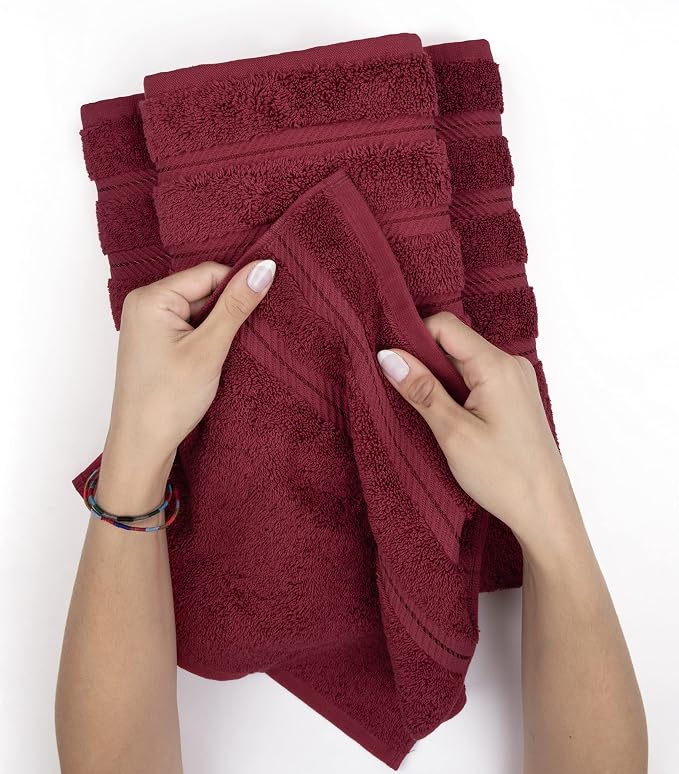 American Soft Linen 100% Cotton Luxury Turkish Towels, 4 PC Bath Towel Set | Soft Absorbent Quick Dry OEKO Tex Standard 100 Certificated Durable Machine Washable Premium Hotel Quality