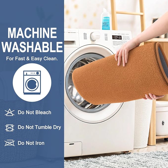 OLANLY Memory Foam Bathroom Runner Rug 44x24, Absorbent Long Bath Mat, Clay | Soft Quick Dry Bath Rugs, Non-Slip Carpet, Machine Washable Mat for Bathroom Floor, Tub and Shower, Home Decor Accessories