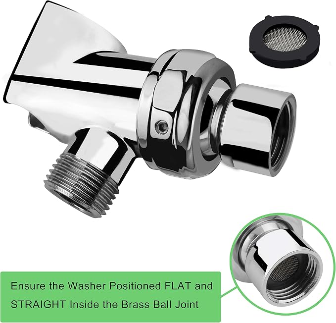 Brass Soild On Wall Mount Handheld Shower Head Holder Bracket, Chrome
