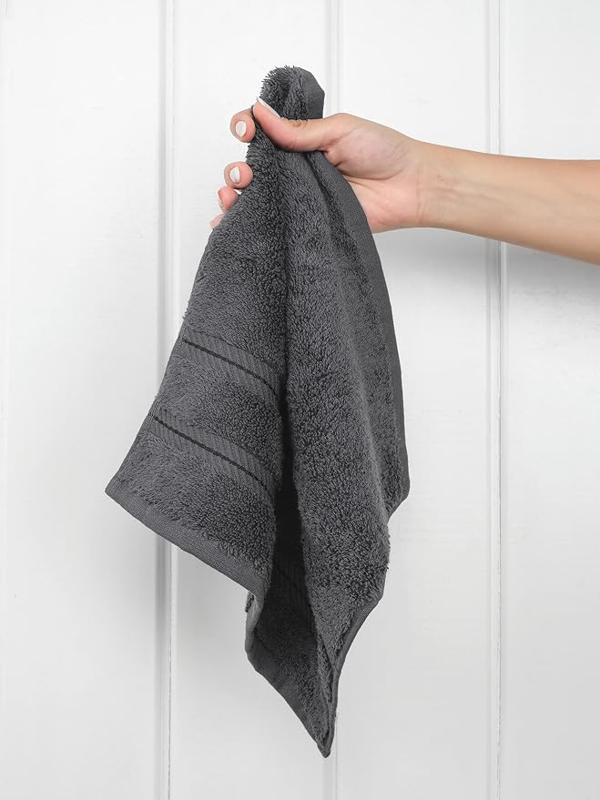 American Soft Linen 100% Cotton Luxury Turkish Towels, 4 PC Washcloth Set | Soft Absorbent Quick Dry OEKO Tex Standard 100 Certificated Durable Machine Washable Premium Hotel Quality