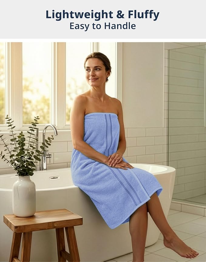 LANE LINEN Bath Sheets Large 100% Cotton 4 Pack Oversized Soft - Allure | Oversized Bath Towels - Coordinated Colors, Everyday Durability, OEKO-TEX Certified, Zero-Twist Durability, Generously Sized