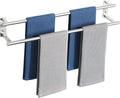 Alise Bathroom Double Towel Bars 28'',Wall Mount Towel Holder Towel Racks for Bathroom Labatory,SUS304 Stainless Steel Towel Hanger Towel Rails,Brushed Nickel