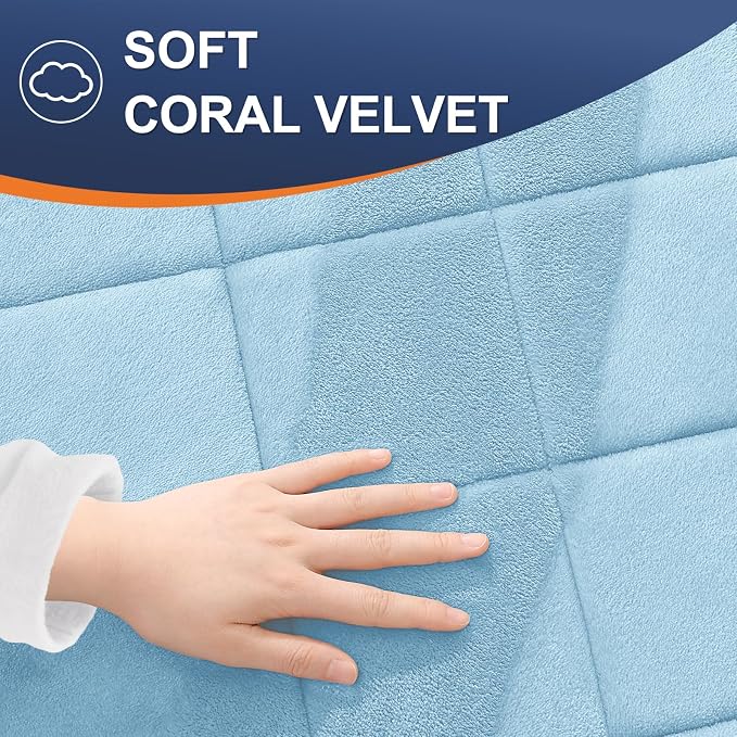 OLANLY Memory Foam Bath Mat 59x20, Ultra Soft and Absorbent Bathroom Rugs | Sky Blue, Quick Dry, Machine Washable Shower Bath Rugs, Comfortable Bath Carpet for Bathroom Floor, Tub and Shower