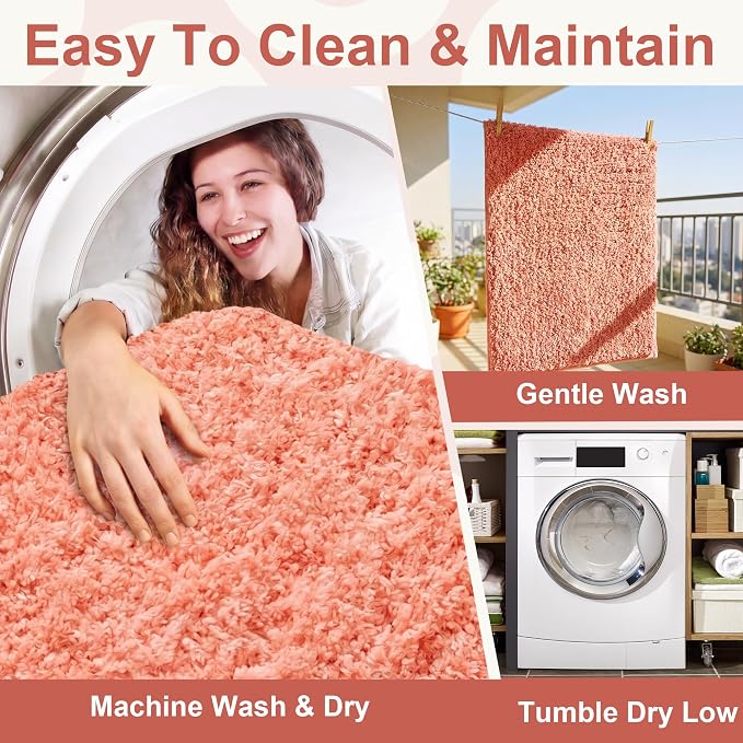 Bathroom Rugs Sets 2 Piece Non Slip Washable Bath Mat Set | Soft Absorbent bathroom mat set Microfiber bathroom floor mat Rubber Backed bath rug set for Floor, Tub and Shower