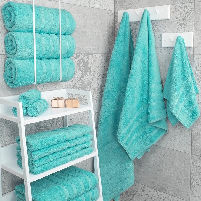 American Soft Linen 100% Cotton Luxury Turkish Towels, 4 PC Bath Towel Set | Soft Absorbent Quick Dry OEKO Tex Standard 100 Certificated Durable Machine Washable Premium Hotel Quality