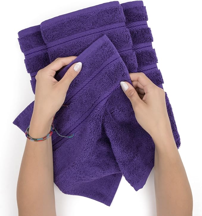 American Soft Linen 100% Cotton Luxury Turkish Towels, 6 Piece Towel Set | Soft Absorbent Quick Dry OEKO Tex Standard 100 Certificated Durable Machine Washable Premium Hotel Quality