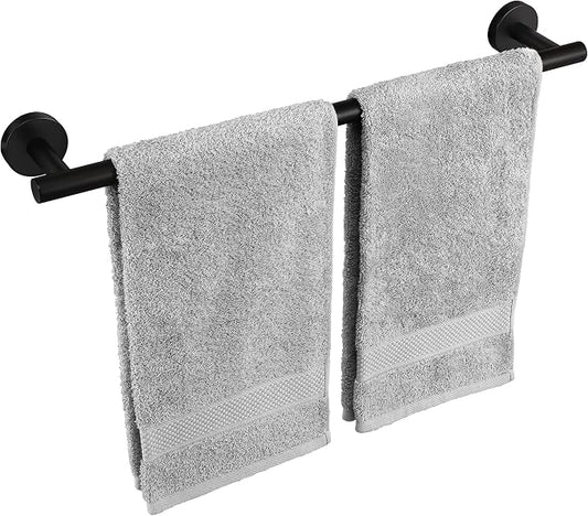 KES 17.3-Inch Towel Bar for Bathroom, Hand Towel Holder, Bathroom Towel Rack Wall Mount SUS304 Stainless Steel Matte Black, Total Length 19.7 Inch, A2000S50B-BK