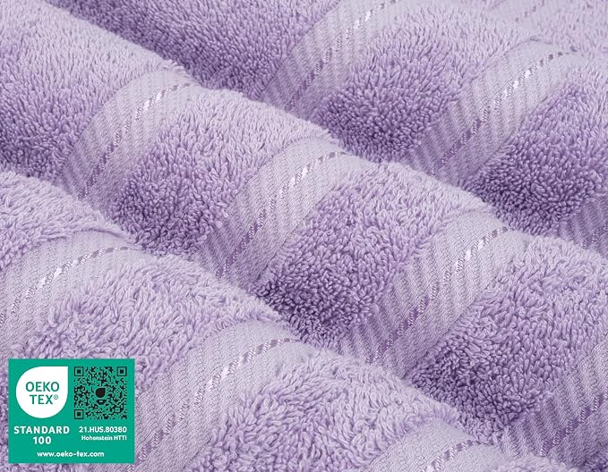 American Soft Linen 100% Cotton Luxury Turkish Towels, 6 Piece Towel Set | Soft Absorbent Quick Dry OEKO Tex Standard 100 Certificated Durable Machine Washable Premium Hotel Quality