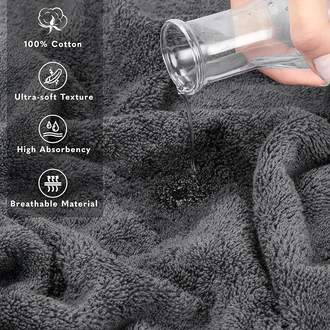 American Soft Linen 100% Cotton Luxury Turkish Towels, 35x70 XL Bath Sheet | Soft Absorbent Quick Dry OEKO Tex Standard 100 Certificated Durable Machine Washable Premium Hotel Quality