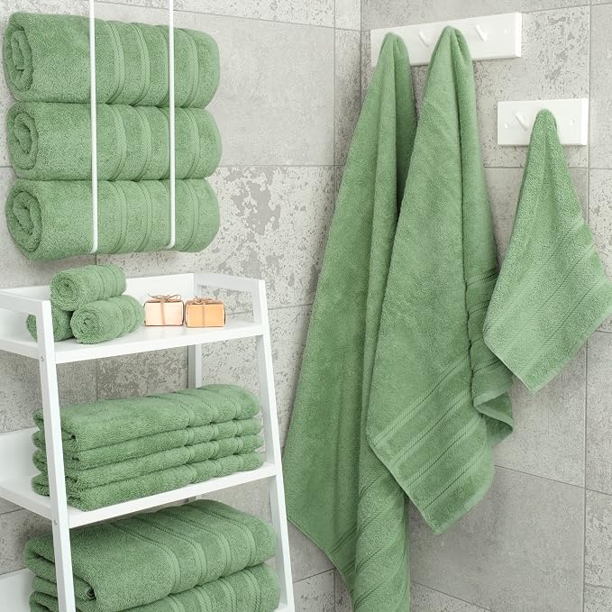 American Soft Linen 100% Cotton Luxury Turkish Towels, 4 PC Bath Towel Set | Soft Absorbent Quick Dry OEKO Tex Standard 100 Certificated Durable Machine Washable Premium Hotel Quality