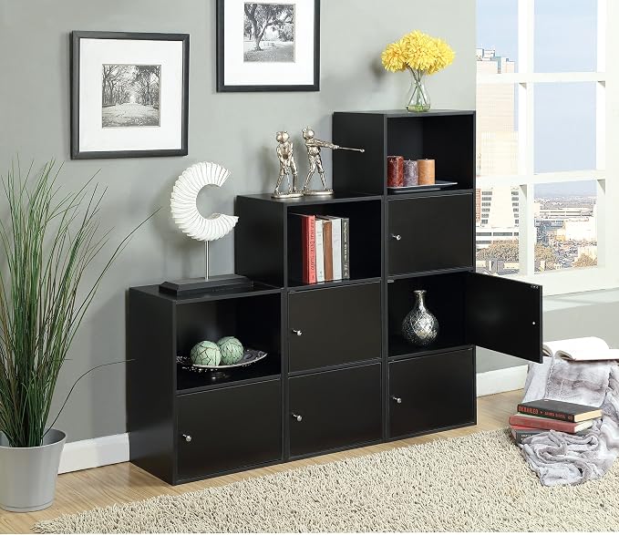 Convenience Concepts 151186 1-Door X-Tra Storage Cabinet, Black