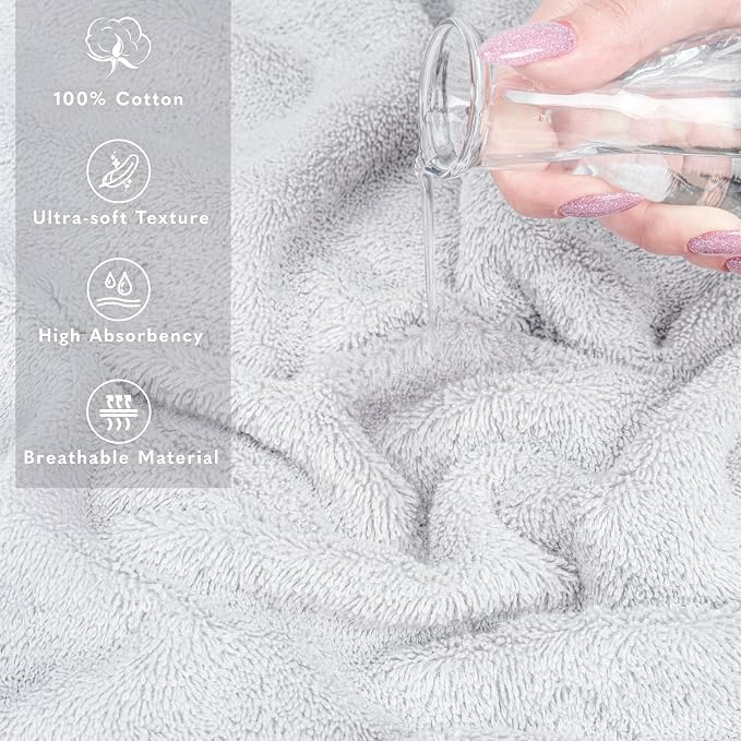 American Soft Linen 100% Cotton Luxury Turkish Towels, 35x70 XL Bath Sheet | Soft Absorbent Quick Dry OEKO Tex Standard 100 Certificated Durable Machine Washable Premium Hotel Quality