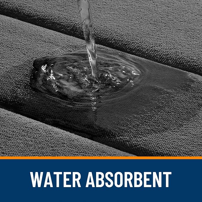 OLANLY Memory Foam Long Bathroom Rugs Runner 59x24, Super Soft Absorbent | Black, Quick Dry Bath Mat, Machine Washable Shower Floor Rugs, Bathmat Carpet for Bathroom Floor, Tub and Shower